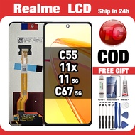 LCD REALME C55/ 11 5G/ 11x 5G/ C67 5G Compatible For Glass Touch Screen Digitizer