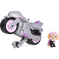 Paw Patrol, Moto Pups Skye’s Deluxe Pull Back Motorcycle Vehicle with Wheelie Feature and Toy Figure