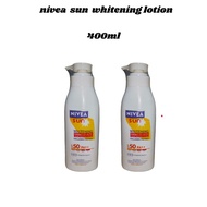 (2BOTTLES) 400ml Nivea Sun Whitening Lotion Nivea Lotion Body Lotion