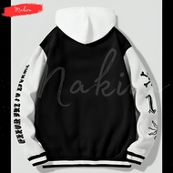 Distro Varsity Baseball Bomber Jacket Hoodie Sweater Boys Girls Boys Premium Thick Fleece Material S