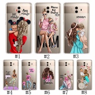 Huawei Mate 9 10 Mate9 Pro Mate10 Lite Silicone Phone Case Cover Fashion Mom Baby Patterned Soft TPU
