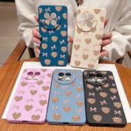 Leopard Print Hearts Bow Soft Lanyard Phone Case For OnePlus 15 13 13T 12 13R 12R 11R Nord 5 Ace 5 3