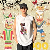 T Thailand Ghost Festival Unisex Printed Pure Cotton Sleeveless Vest 07