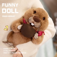 [Hot Sale Doll Pillow] Ugly Cute Groundhog Doll Doll Nezha Same Style Groundhog Plush Toy Doll Gift 