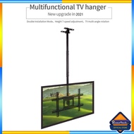 Ceiling TV Mount Hanging Extended Adjust Tilt Swivel TV Wall Mount Load TV Holder Bracket Gantung Si