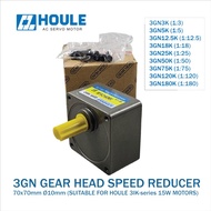 HIGH QUALITY Houle Motor Gear Head Gearbox 2Gn 3Gn 4Gn 5Gn 5Gu 6Gu Speed Reducers