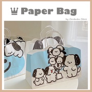 ✿Coububu✿ Japanese Ins Birthday Paper Bag Party Bag Cute Cartoon Paper Gift Bag Birthday Goodies Bag Happy Birthday Paper Bag