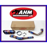 AHM TITANIUM M3 35mm SZR LC135 4S 5S 100% ORIGINAL LC4S LC5S OPEN EXHAUST 35-38-51mm