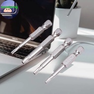 Warmwing 7 Pcs 5 Point Torx Screwdriver Bits 50mm S2 Magnetic Star Screw Driver 1/4" Hex Shank T10 T