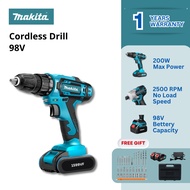 98V Cordless Drill Set | Rechargeable Electric Screwdriver | Li-ion Battery | Home Repair | DIY Tool
