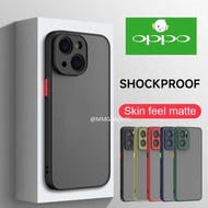 OPPO A79 A58 A17 A96 A95 A93 A54 A53 A15 A31 A3S A5S F9 5G Matte Shockproof Hard Cover Case Casing