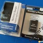 全新未開 sony psp1006電池 + 電池叉機 psp1000電池充電器 電池火牛 套裝 PSP1000叉電