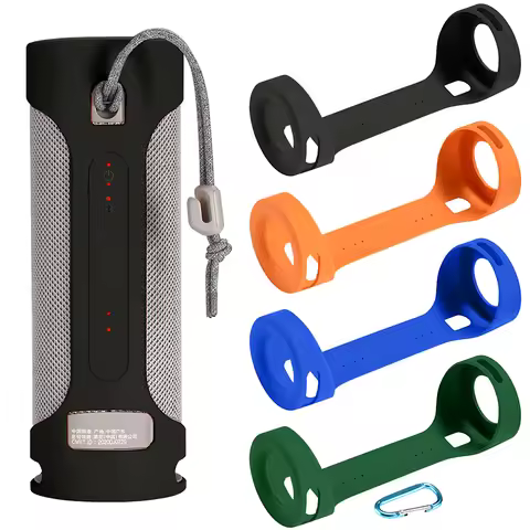 ZOPRPRE NEW Outdoor Travel Silicone Case Cover Skin with Strap Carabiner for Sony SRS-XB23 Extra BAS