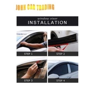 Toyota Hiace 1997-2005 5'' Window Door Visor Hiace Van Air Press Wind Visor Hiace Door Visor Hiace V
