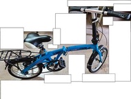 二手MEILE16寸可摺疊單車,在室內存放,功能正常,車身新淨