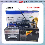 Original Golon RX-M70USB M71USB USB/SD/FM 4 Band Portable Radio Cassette Recorder Player GANTV