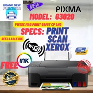 G3020 MODEL 4 in 1 Brand new refillable ink Printer Print/Scan/Xerox/Wifi (2nd Printer)