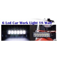 SPORT LIGHT 6LED 18WATT 7 INCH LAMPU SPOT LIGHT 4X4