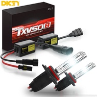 DICN 2ชิ้น20000LM ซีนอน H11 H7 55W 12V หลอดไฟไฟหน้ารถชุด HID H3 H4 H8 HB3 9006ไฟตัดหมอกอัตโนมัติ6000
