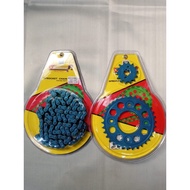MUTARRU COLORED SPROCKET CHAIN SET FOR WAVE/XRM