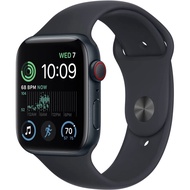 Apple Watch SE (2nd Gen) (GPS + Cellular, 40mm) - Midnight Aluminum Case with Midnight Sport Band, S