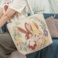 Bunny Embroidered Canvas Bag