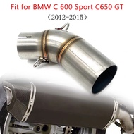 Fit for BMW C 600 Sport C650 GT C650GT 2012-2015 Motorcycle Exhaust Escape Modified Middle LinkPipe 