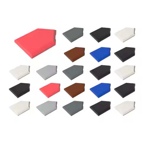 60pcs 22385 Tile Modified 2 X 3 Pentagonal Bricks Collections Bulk Modular Toys For Technical MOC DI