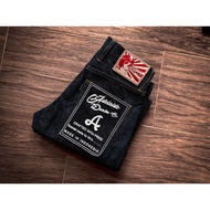 Adelaide Denim 16.5oz Cygnus 1355 Unsanforized big Redline Selverge