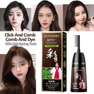 400ml Natural Ginseng Essence Instant Hair Dye Shampoo Instant Hair Instant Coloring