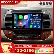 Android 15 For Toyota Camry 5 XV 30 2001-2006 2K QLED Stereo Car Radio Multimedia Video Player GPS A