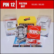 PISTON BRT PIN 12 size 53, 55 mm | SUPER FORGET PISTON