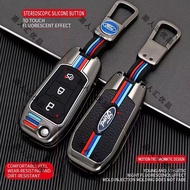 For Ford Territory Ranger T6 T7 WL Fiesta Everest Remote Car Key Cover Metal Key Fob Shell Accessori
