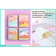 Notebook Scrapbook Mini Cute Notebook BotebookA7 Notebook Aesthetic Notebook Mini Pocket Classic Oil