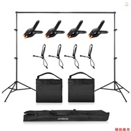 Ado)Andoer 2.6 * 3 Meters/ 8.5 * 10 Feet Aluminum Alloy Studio Backdrop Stand Bracket Adjustable Pho