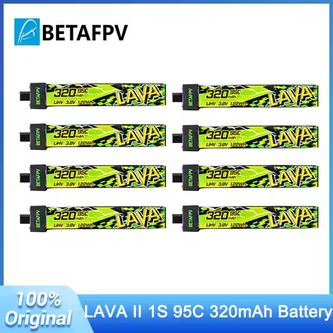 NEW BETAFPV 320mAh LAVA II 1S 95C Battery 3.8V LiHV Battery BT2.0 for Air65, Meteor65 Pro, Cetus FPV