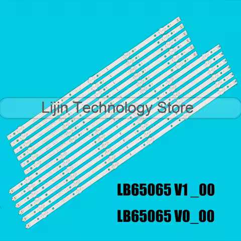 12pcs/Kit LED strips for PHLIPS TV E4SW6518RKU E4ST6519RKU 65PUS6554/12 TPT650J1-QUBN90.K LB65065 V0