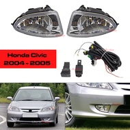 Honda Civic Foglamp Spotlight Set ES1 ES5 ES6 ES7 ES8 (Bulbs, Socket &amp; Switches) OEM 2004 2005