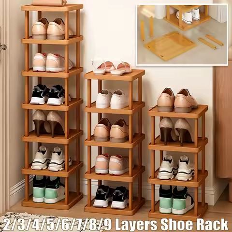 2/3/4/5/6/7/8/9 Layer Shoe Rack Narrow Space Shoes Organizer Small Shoe Cabinet Home Dormitory Entry