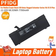 Laptop Battery 11.55V 88.93Wh 7700mAh PFIDG-00-13-3S2P-0 For Erazer Beast X10 Medion Getac Rugged Sc