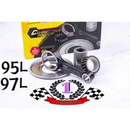 🔥🔥NEW Fasstek Honda RS150 Winner x Sonic 95L 97L Forged Connecting Rod Shot Peened Black PEEK Bearin