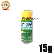 Spiruganik 15gram Spirulina powder for food for betta fish, guppy, kolly and fry