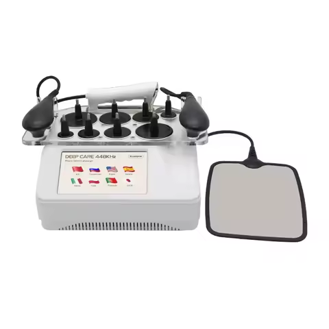 Portable INDIBA 448K Device – CET/RET RF Physical Therapy for Deep Warm 12cm Pain Relief & Slimming
