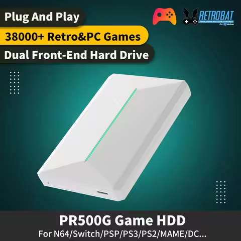 PR500G Video Game Console External Emulator Gaming Hard Disk For PS3/PS2/N64/PSP/Switch/MAME With 38