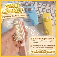 Foldable Hair Comb Portable Hair Comb Cute Cartoon Motif High Quality Foldable Comb