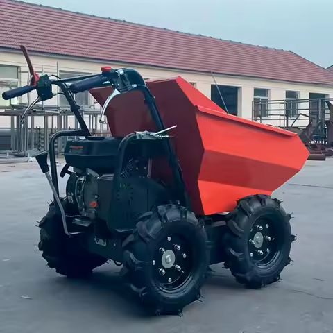 China Manufacturer 4X4 Mini Dumper Truck Petrol Engine PLC Wheel Loader with Motor