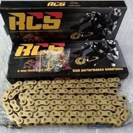 * MOTORCYCLE RCS RANTAI CHAIN 415HO 132L ORING GOLD O RING