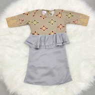 Kurung Peplum Suri (Grey)