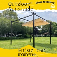 [Ready Stock] Gazebo Outdoor Sunshade Stand Parking Shed Garden Outdoor Leisure Courtyard Canopy Ten