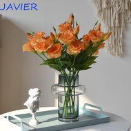 JAVIER Artificial Lisianthus Flowers, Lifelike Silk Flowers Fake Eustoma Flower, Photography Props E